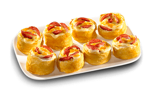 Gefüllte Pizzabrötchen mit Sucuk